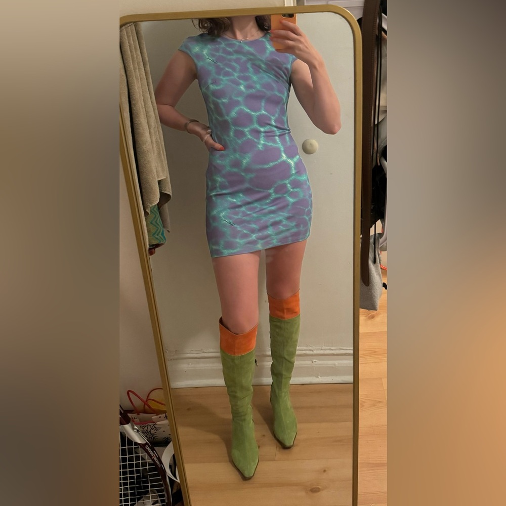 Just cavalli cap sleeve dress